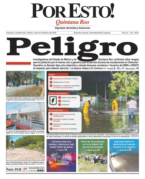 Portada de Por Esto (quintana Roo Chetumal)