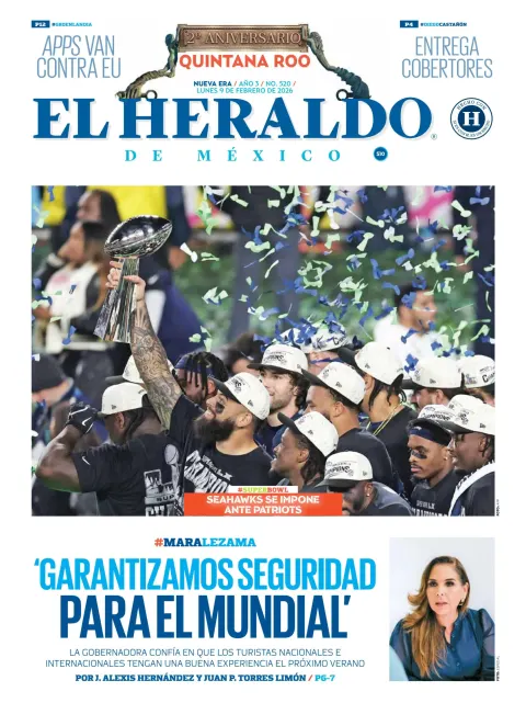 Portada de El Heraldo de Mexico - Quintana Roo