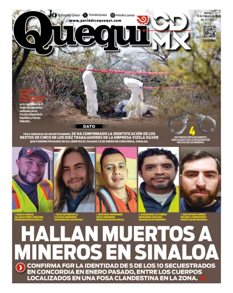 Portada de Quequi CDMX del martes, 10 de febrero de 2026