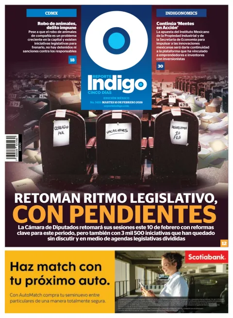 Portada de Reporte Indigo Nacional del martes, 10 de febrero de 2026