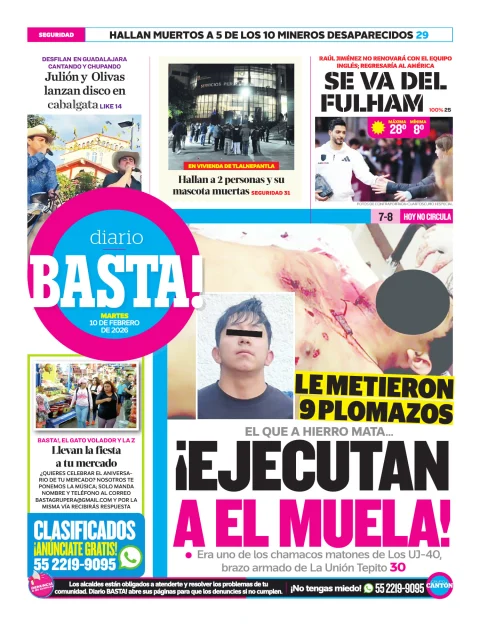 Portada de Basta! (contraportada)