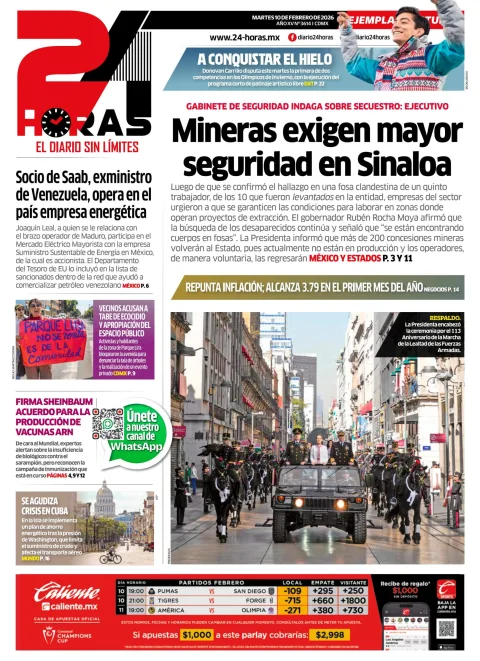 Portada de 24 Horas