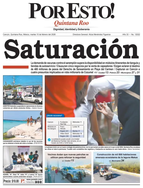 Portada de Por Esto (quintana Roo Cancun)