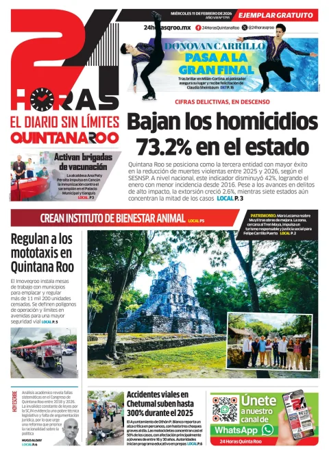 Portada de 24 Horas Quintana Roo