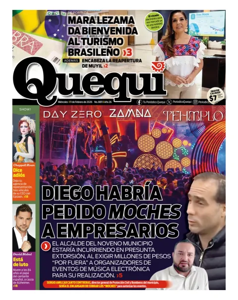 Portada de Quequi del miércoles, 11 de febrero de 2026