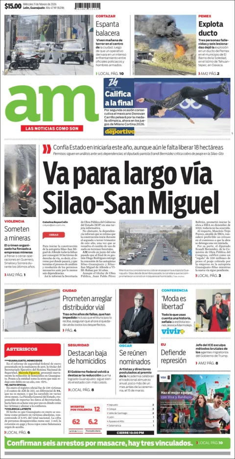Portada de Am Corredor Industrial del miércoles, 11 de febrero de 2026