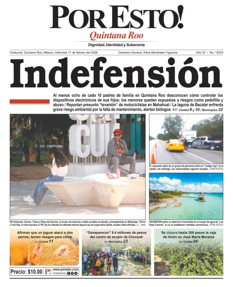 Portada de Por Esto (quintana Roo Chetumal)
