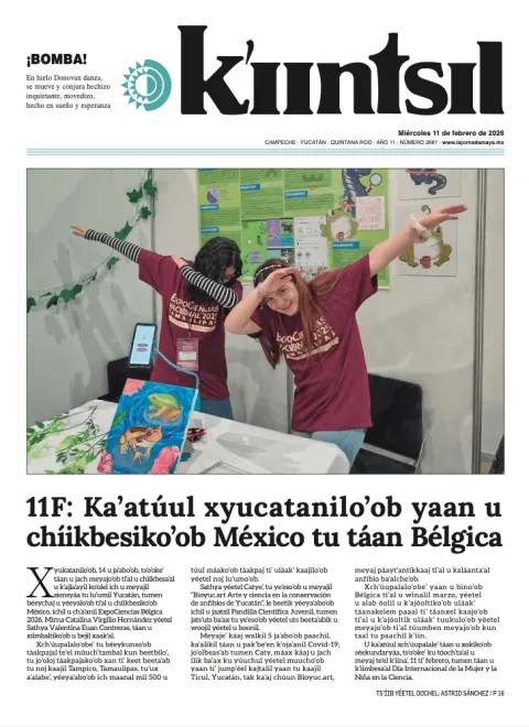 Portada de La Jornada - Kiintsil del miércoles, 11 de febrero de 2026