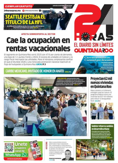 Portada de 24 Horas Quintana Roo