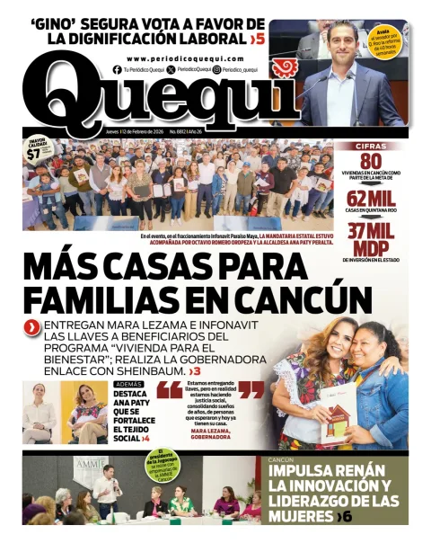 Portada de Quequi del jueves, 12 de febrero de 2026