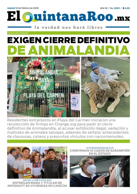 Portada de El Quintana Roo (portada) del 2026-02-12