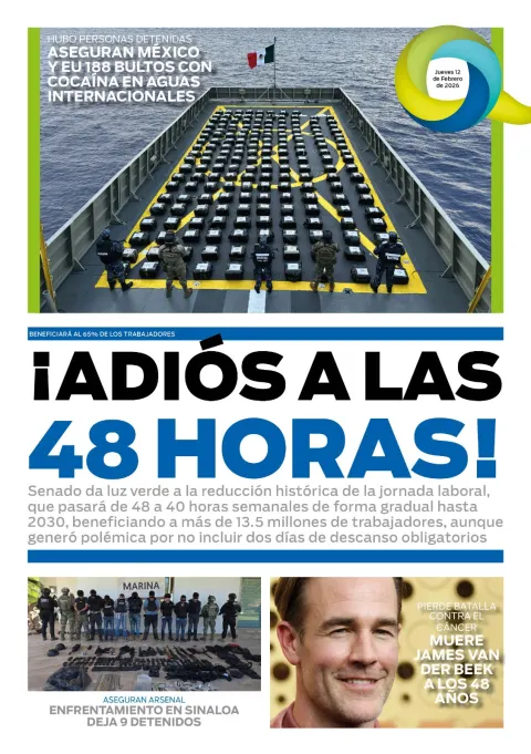 Portada de El Quintana Roo (contraportada) del 2026-02-12