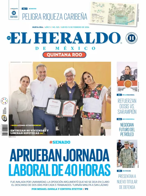 Portada de El Heraldo de Mexico - Quintana Roo