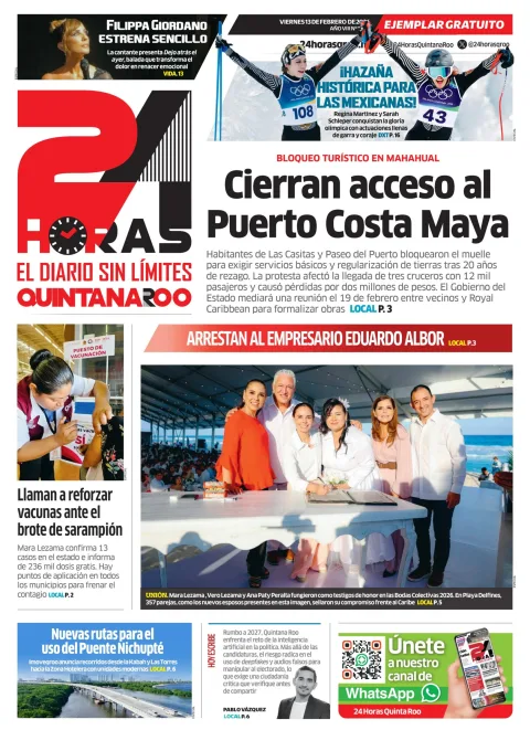 Portada de 24 Horas Quintana Roo