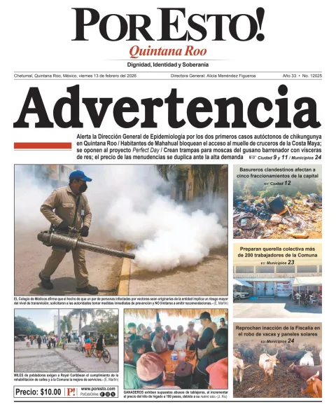 Portada de Por Esto (quintana Roo Chetumal)