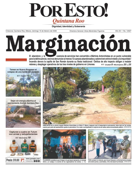 Portada de Por Esto (quintana Roo Chetumal)
