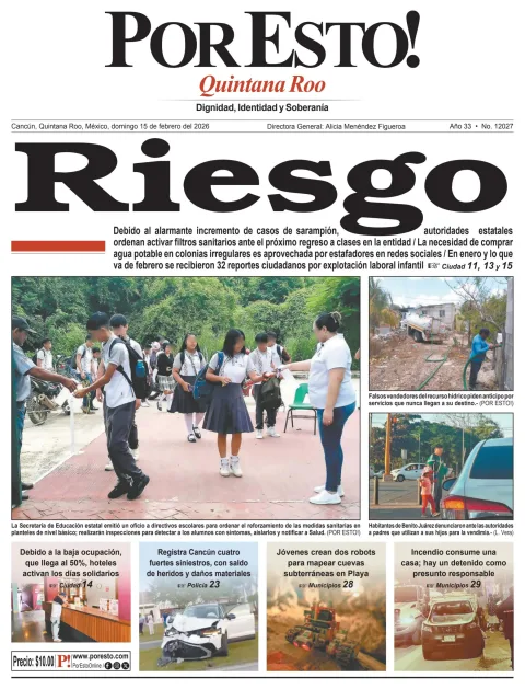 Portada de Por Esto (quintana Roo Cancun)