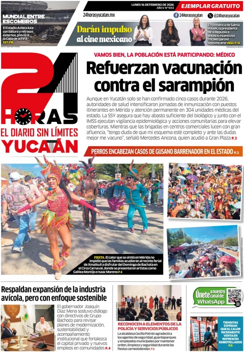 Portada de 24 Horas Yucatan