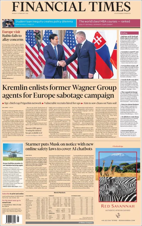 Portada de Financial Times