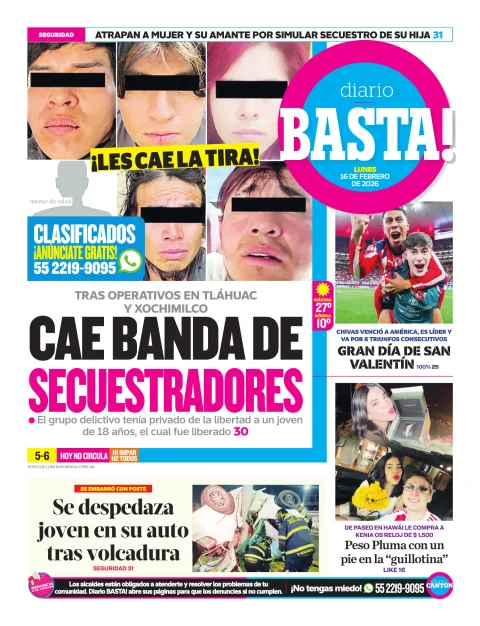Portada de Basta! (contraportada)