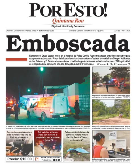 Portada de Por Esto (quintana Roo Chetumal)