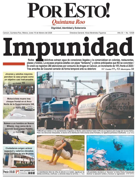 Portada de Por Esto (quintana Roo Cancun)