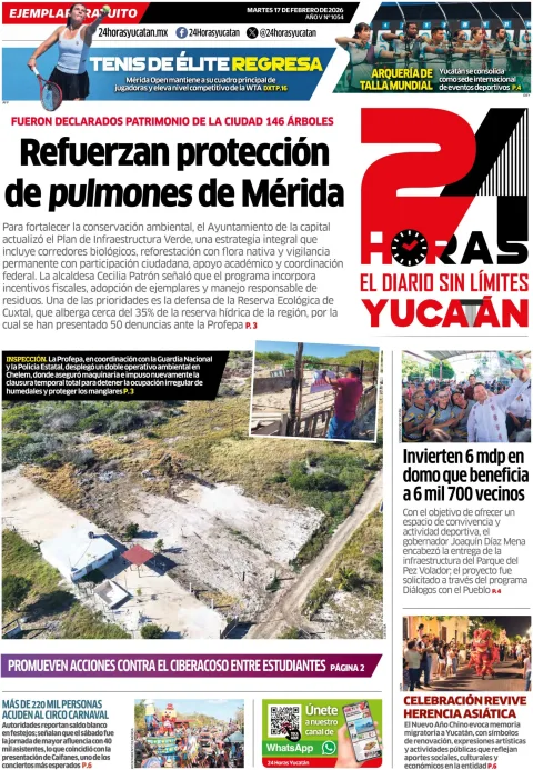 Portada de 24 Horas Yucatan