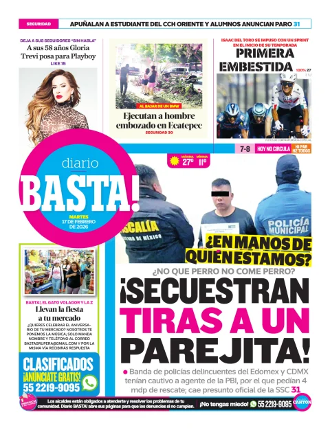 Portada de Basta! (contraportada)