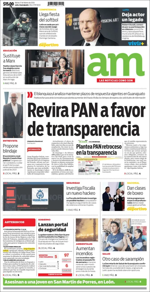 Portada de Am Corredor Industrial del martes, 17 de febrero de 2026