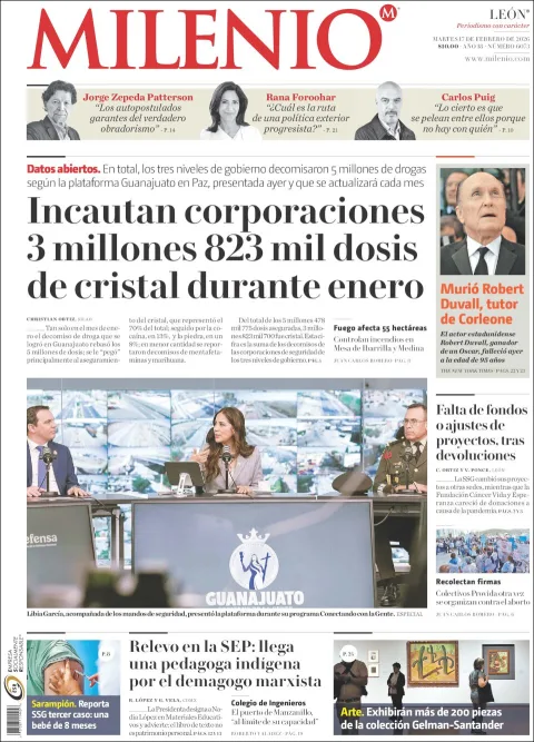 Portada de Milenio Leon del martes, 17 de febrero de 2026