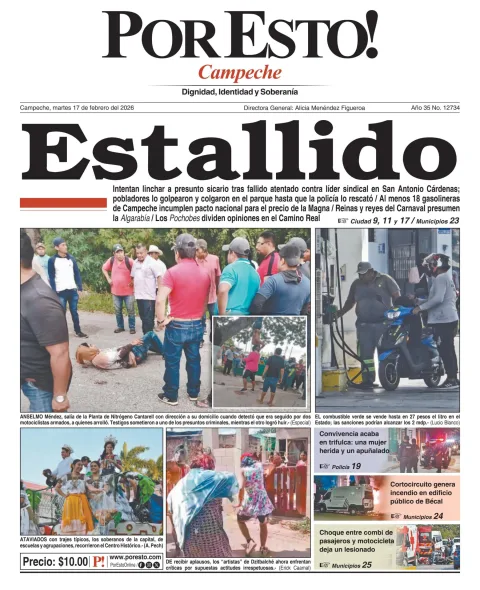 Portada de Por Esto (campeche)