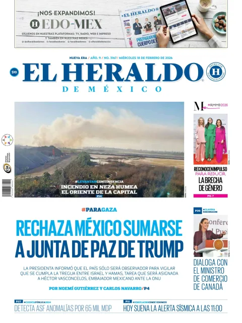 Portada de El Heraldo de Mexico
