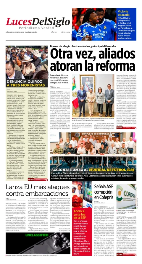 Portada de Luces del Siglo