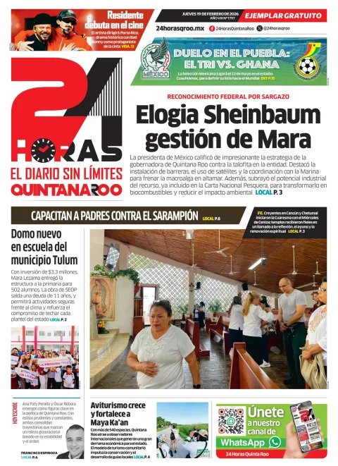 Portada de 24 Horas Quintana Roo