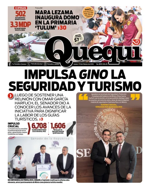 Portada de Quequi del jueves, 19 de febrero de 2026