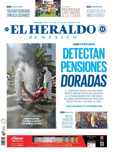 Portada de El Heraldo de Mexico