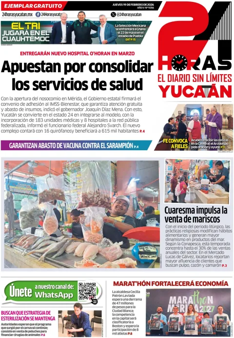 Portada de 24 Horas Yucatan