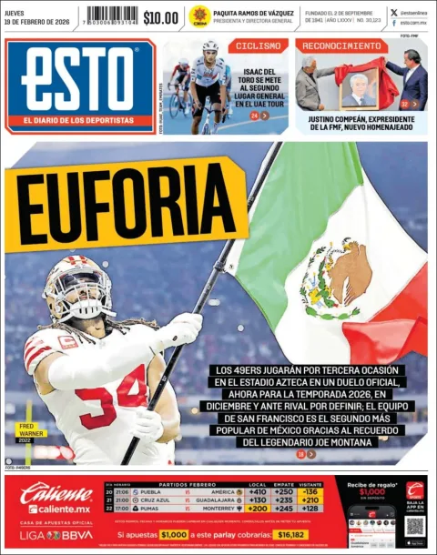 Portada de Esto del jueves, 19 de febrero de 2026