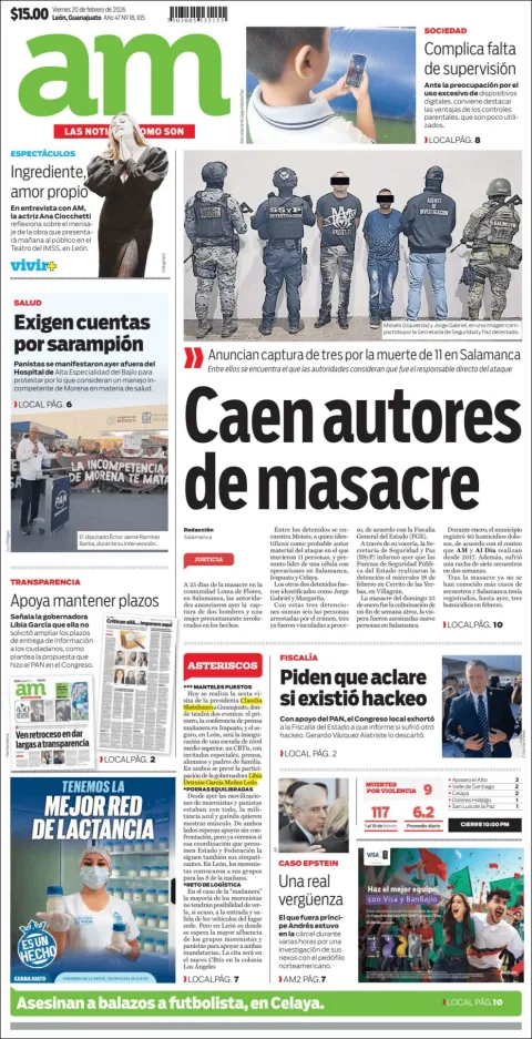 Portada de Am Corredor Industrial del viernes, 20 de febrero de 2026