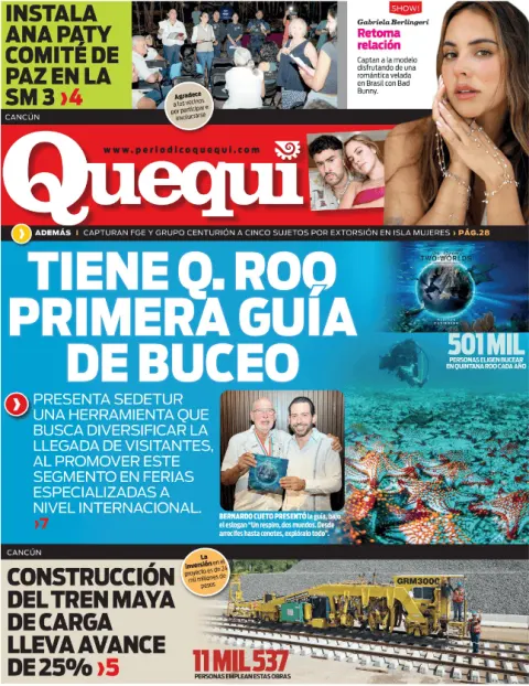 Portada de Quequi (contraportada) del viernes, 20 de febrero de 2026