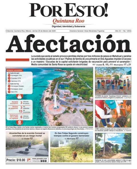 Portada de Por Esto (quintana Roo Chetumal)
