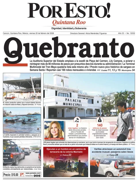Portada de Por Esto (quintana Roo Cancun)