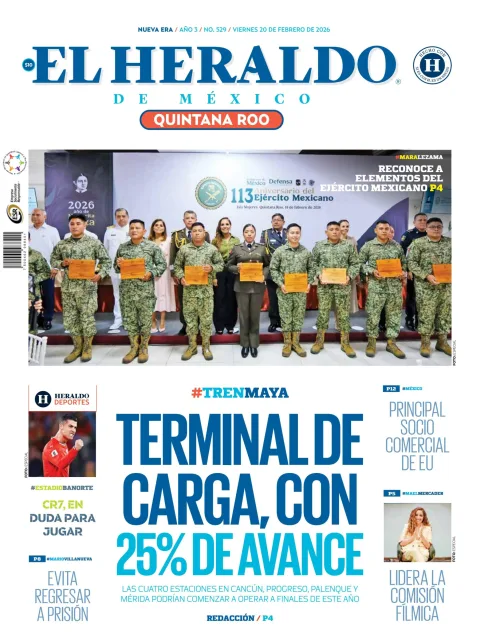 Portada de El Heraldo de Mexico - Quintana Roo