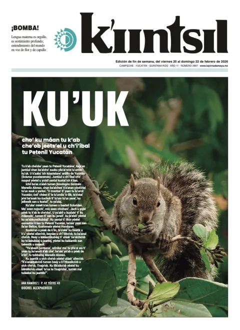 Portada de La Jornada - Kiintsil del viernes, 20 de febrero de 2026