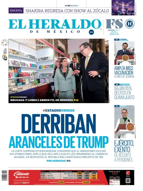 Portada de El Heraldo de Mexico