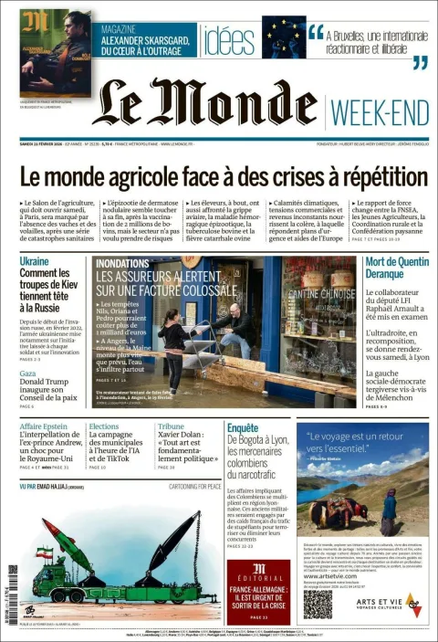 Portada de Le Monde