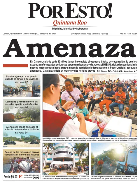 Portada de Por Esto (quintana Roo Cancun)