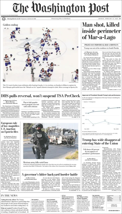 Portada de The Washington Post