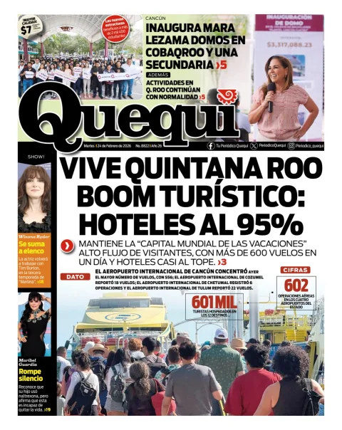 Portada de Quequi del martes, 24 de febrero de 2026