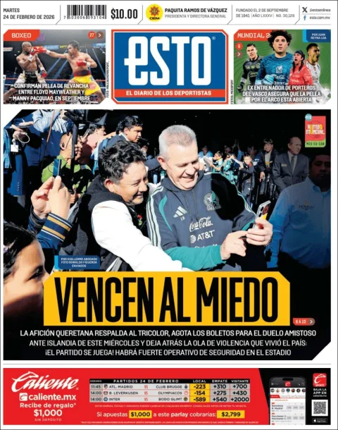 Portada de Esto del martes, 24 de febrero de 2026
